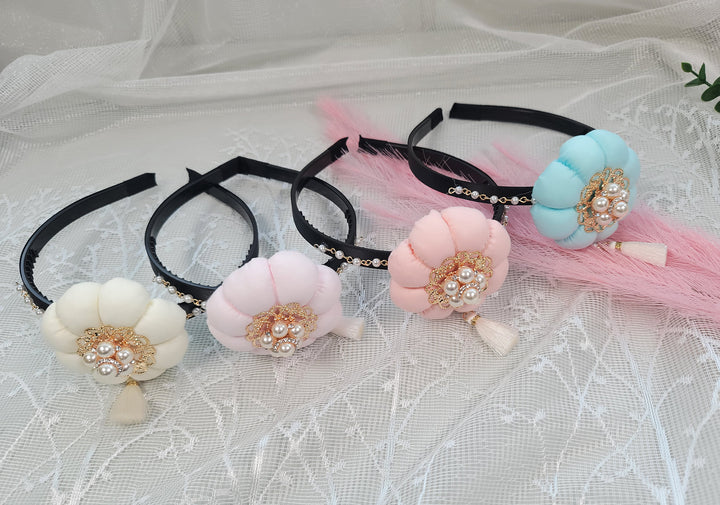 girl Hanbok Hair Accessory BASSI band head piece Korea Traditional dress First Birthday Party