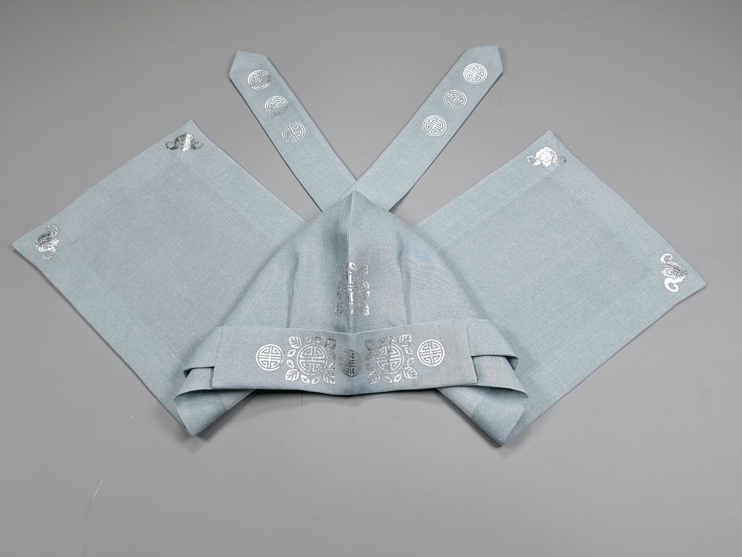 Korean Traditional Boy Baby Hanbok Hat BOKGUN 복건 100th-2 Ages Baikil Dol 1st Birthday HGB110