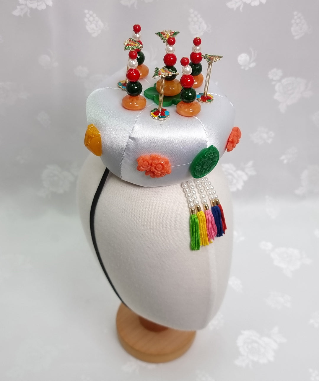 Korean Hair Accessory for Woman Hanbok Traditional Wedding Decoration Ornament 족두리 DS110
