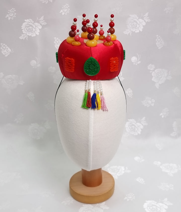 Korean Hair Accessory for Woman Hanbok Traditional Wedding Decoration Ornament 족두리 DS108
