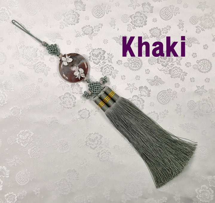 Hanbok Accessory Norigae 노리개 Baby Girl Woman Ornament Cricle Tassel 35 cm JTN125