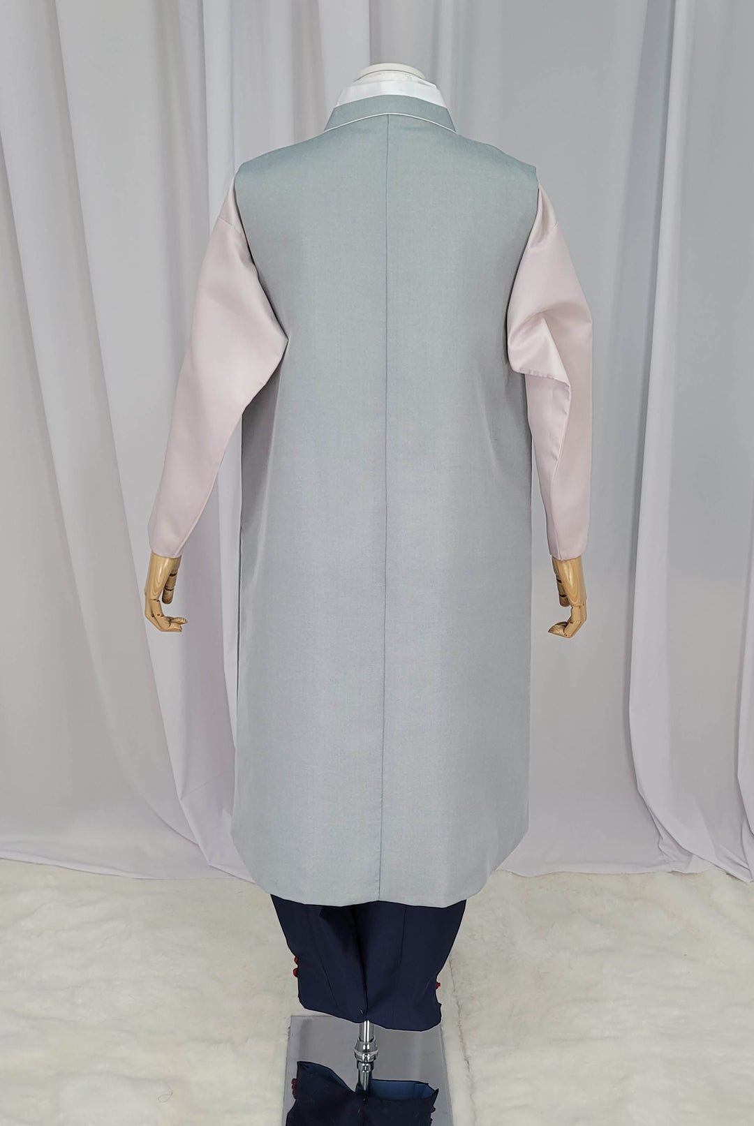 Korean Traditional Man Male Personal Custom Hanbok Blue OSM164