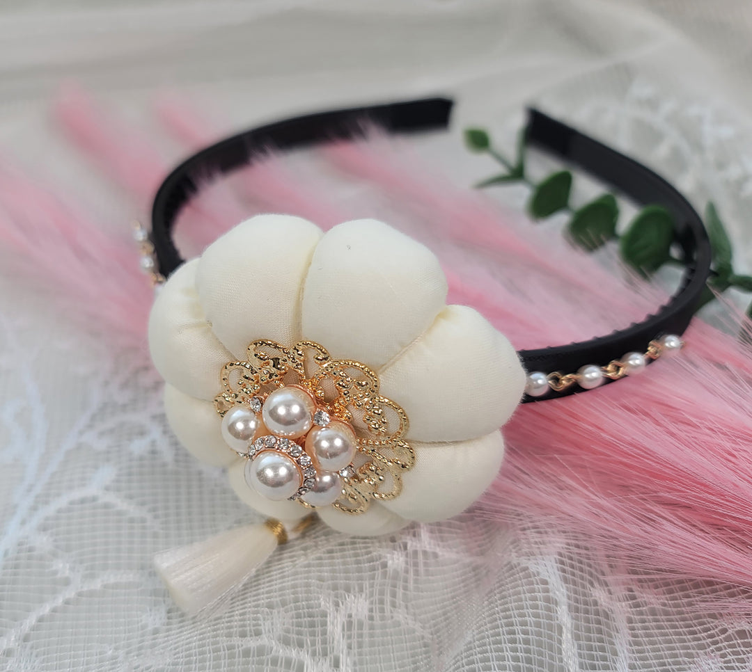 girl Hanbok Hair Accessory BASSI band head piece Korea Traditional dress First Birthday Party
