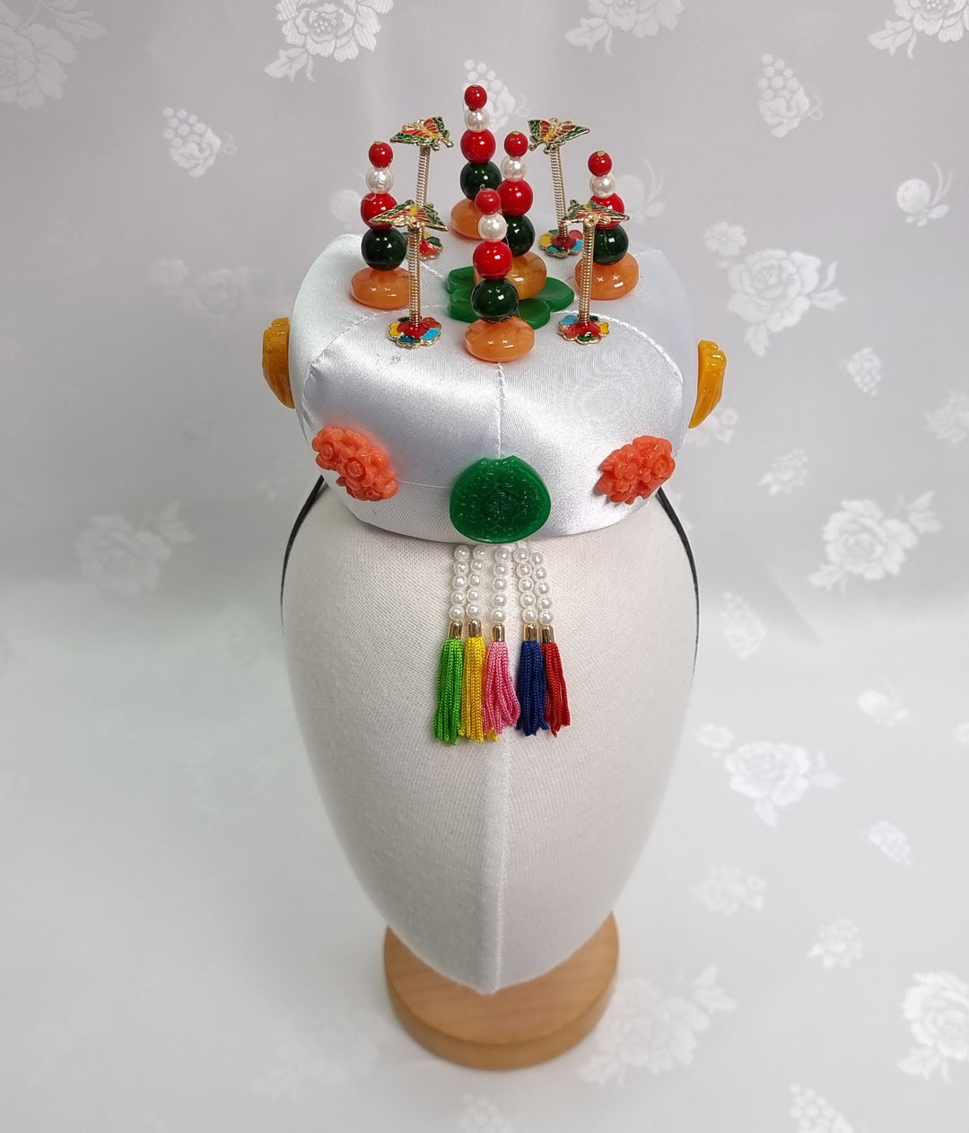 Korean Hair Accessory for Woman Hanbok Traditional Wedding Decoration Ornament 족두리 DS110