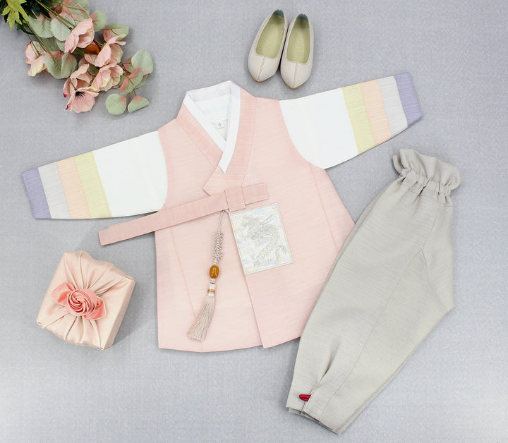 Korean Traditional Boy Baby Hanbok Dol Baikil Party Celebration 100th Days 1st Birthday 1–10 Years Pink DDB127