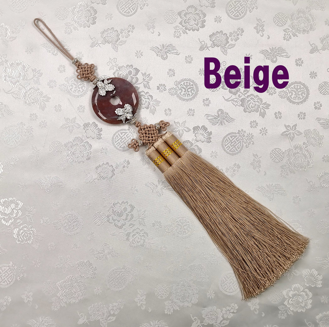 Hanbok Accessory Norigae 노리개 Baby Girl Woman Ornament Cricle Tassel 35 cm JTN125