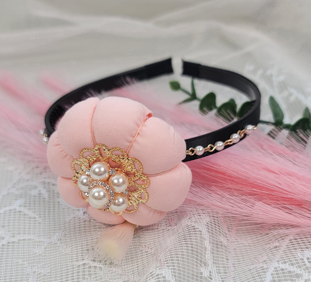 girl Hanbok Hair Accessory BASSI band head piece Korea Traditional dress First Birthday Party