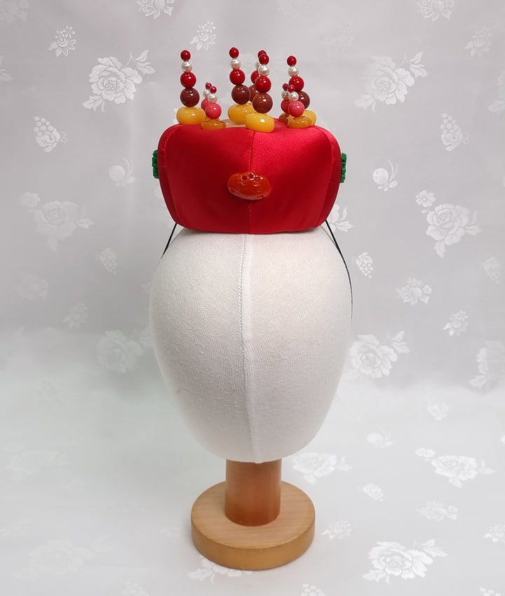 Korean Hair Accessory for Woman Hanbok Traditional Wedding Decoration Ornament 족두리 DS108