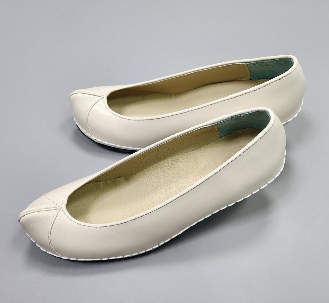 Korean Traditional Hanbok Shoes for Woman Girl pastel Color Beige Footwear Wedding Birthday PU WS101
