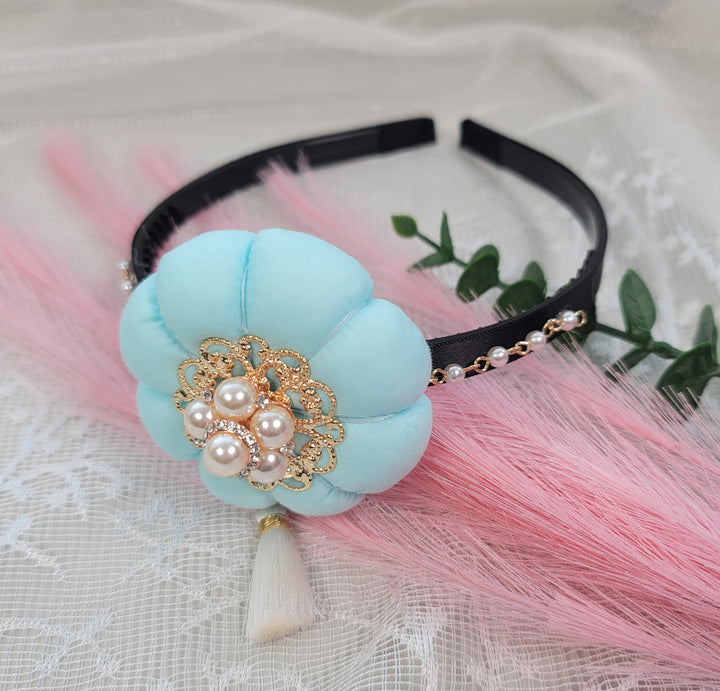 girl Hanbok Hair Accessory BASSI band head piece Korea Traditional dress First Birthday Party