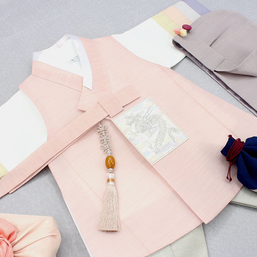 Korean Traditional Boy Baby Hanbok Dol Baikil Party Celebration 100th Days 1st Birthday 1–10 Years Pink DDB127