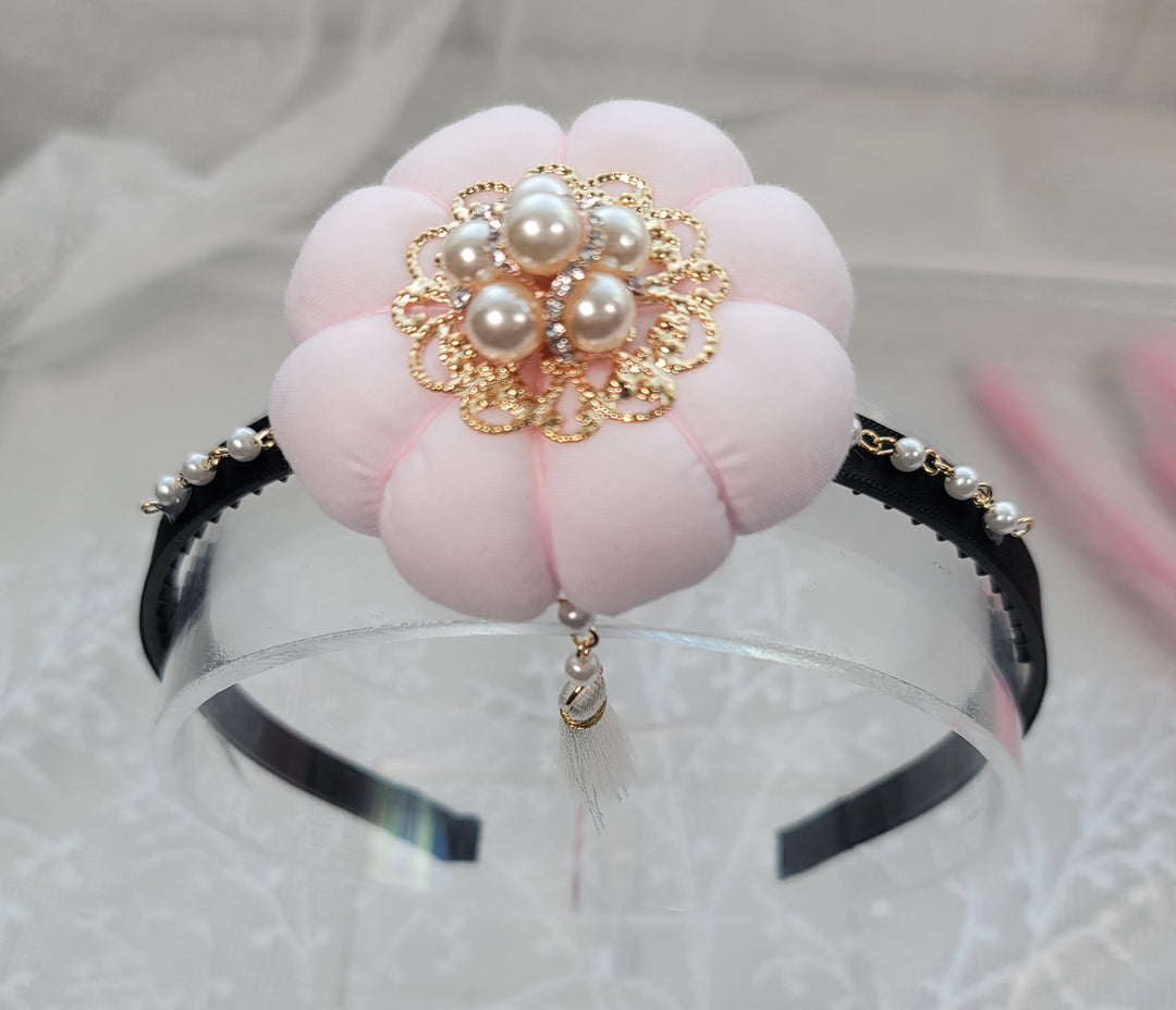 girl Hanbok Hair Accessory BASSI band head piece Korea Traditional dress First Birthday Party