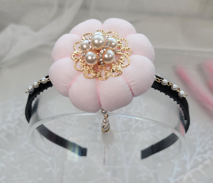 girl Hanbok Hair Accessory BASSI band head piece Korea Traditional dress First Birthday Party