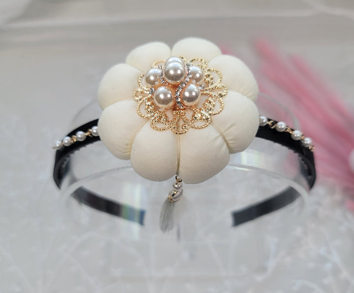 girl Hanbok Hair Accessory BASSI band head piece Korea Traditional dress First Birthday Party
