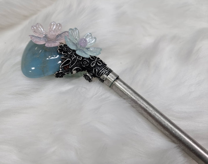 Korea Binyeo 비녀 Hair Accessory for Woman Hanbok Decoration Ornament Beads Flower 26cm 17