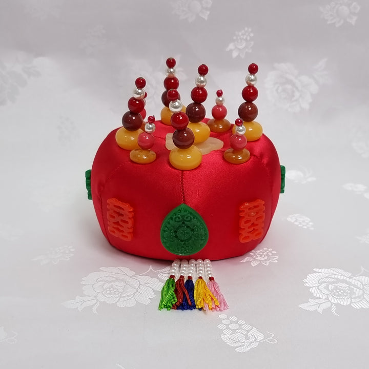 Korean Hair Accessory for Woman Hanbok Traditional Wedding Decoration Ornament 족두리&nbsp;DS105