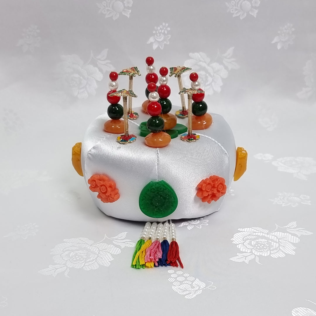 Korean Hair Accessory for Woman Hanbok Traditional Wedding Decoration Ornament 족두리 DS110