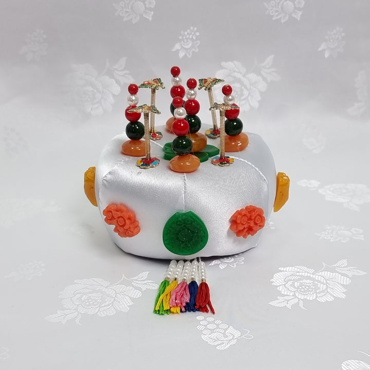 Korean Hair Accessory for Woman Hanbok Traditional Wedding Decoration Ornament 족두리 DS110