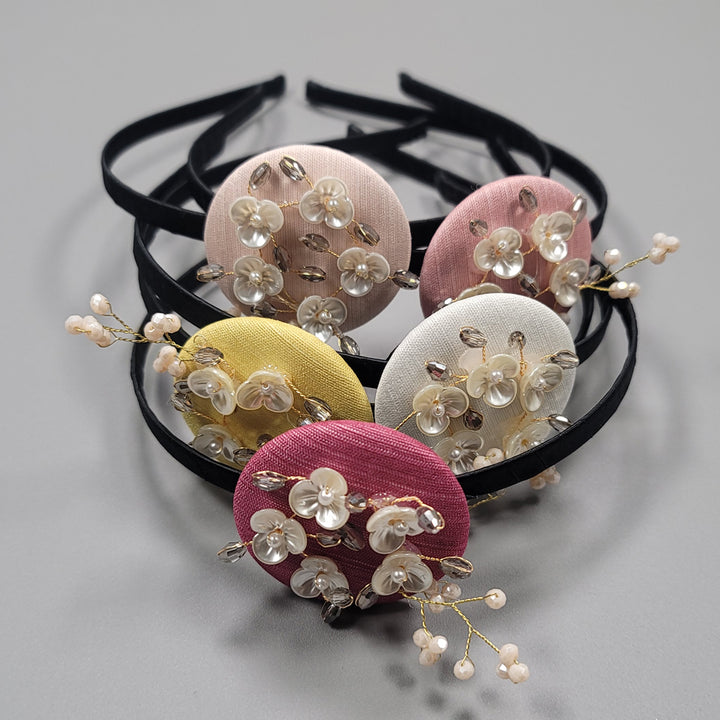 Girl's Hanbok Hair Accessory BASSI head&nbsp; band piece Korea Traditional Flower J108