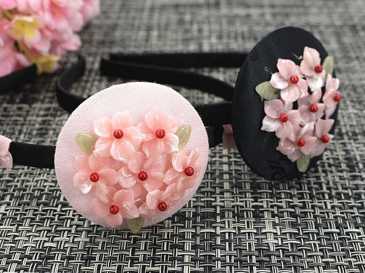 Girl's Hanbok Hair Accessory BASSI head&nbsp; band Piece, Korea Traditional Flower J110