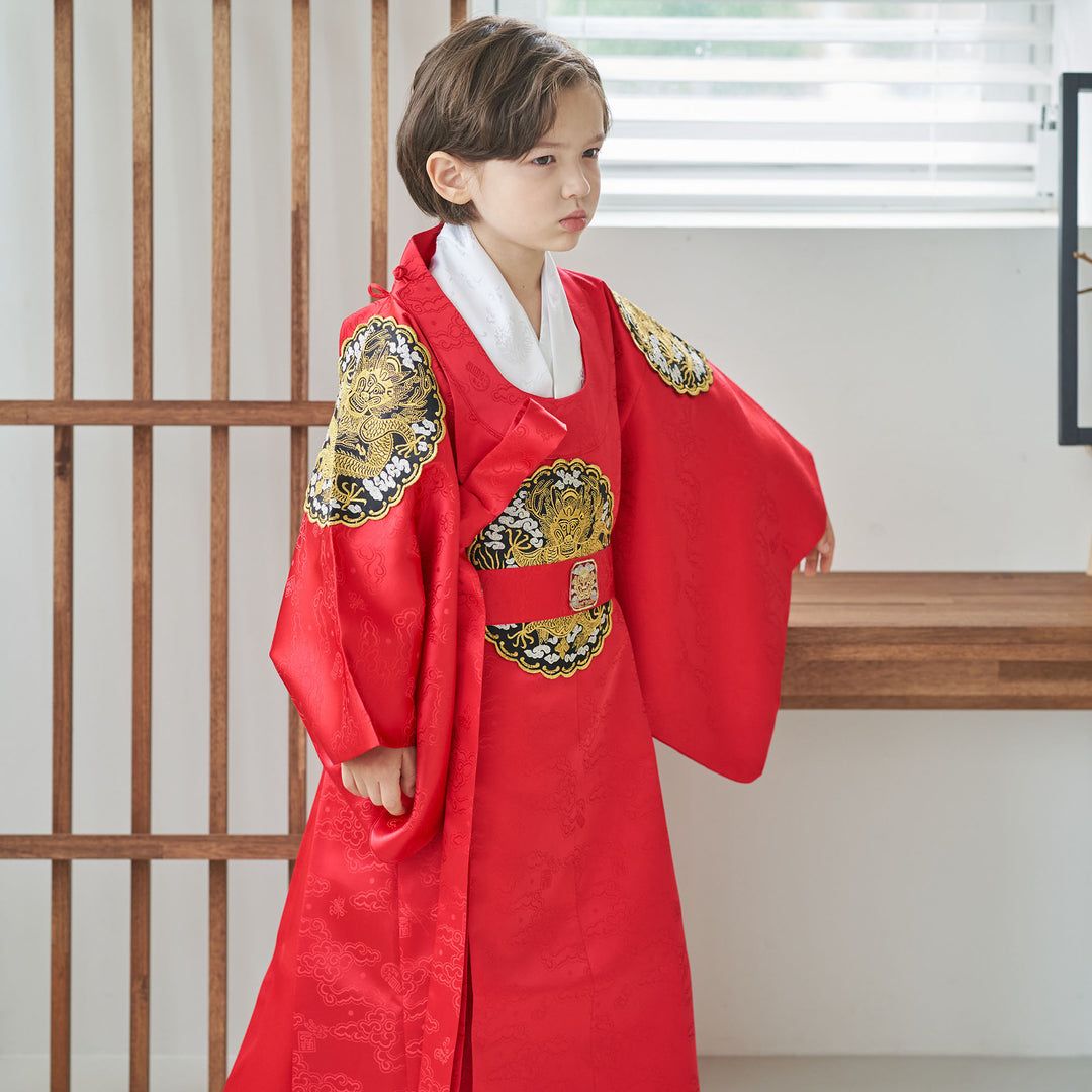 Korean Traditional King's Hanbok Boy Baby Dol Party Celebration 1st Birthday 1–10 Ages OGB108