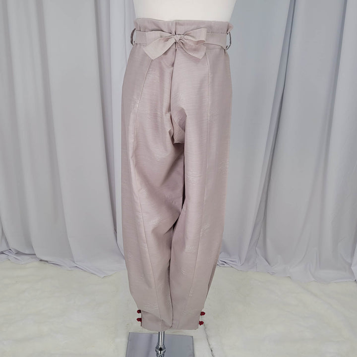 Korean Traditional Man Personal Custom Hanbok Pants Beige Wedding Party Ceremony OSM141