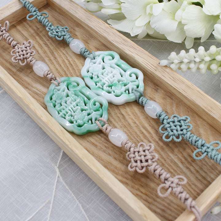 Korean Traditional Baby Boy Girls Hanbok Accessory Jade Tassel Belt Doltti 돌띠 1st Birthday Party DBE005