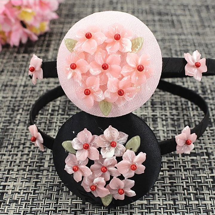 Girl's Hanbok Hair Accessory BASSI head&nbsp; band Piece, Korea Traditional Flower J110
