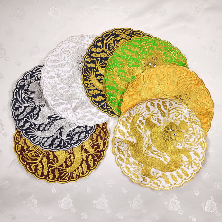 Korean Traditional Embroidery Patch Big Size 30 cm Clothing DIY Accessory King Design BAP003