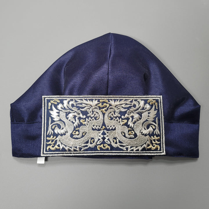 Korean Traditional Boy Baby Hanbok Embroidery Cap Hat BOKGUN 복건 1-2 Ages Dol 1st Birthday HGB108