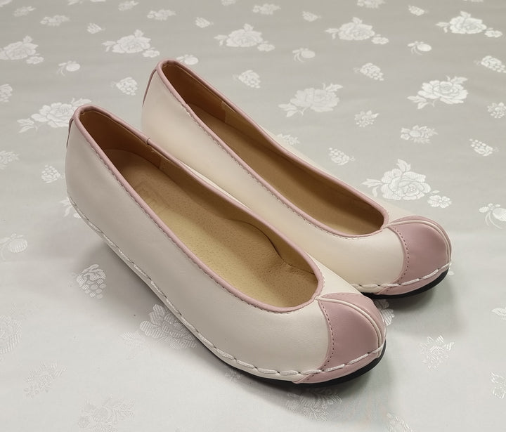 Korean Traditional Hanbok Shoes Socks for Woman Girl Solid Footwear Wedding Birthday PU WS117