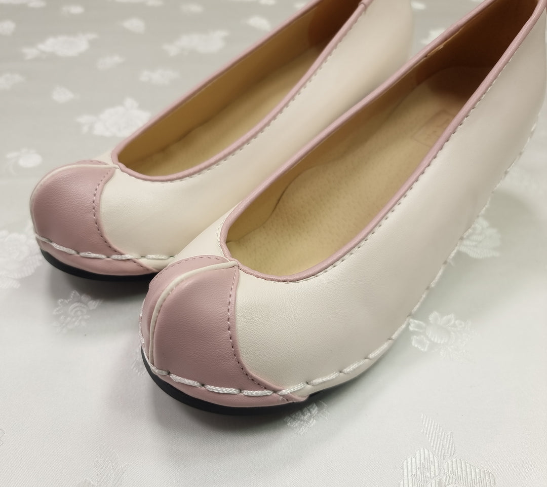 Korean Traditional Hanbok Shoes Socks for Woman Girl Solid Footwear Wedding Birthday PU WS117