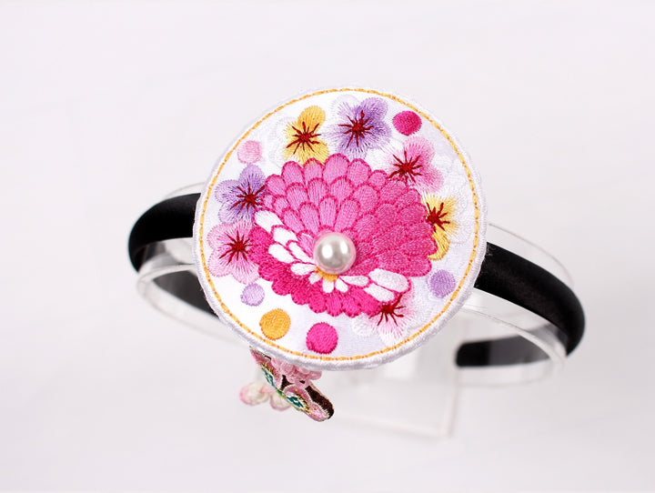 Girl's Hanbok Hair Accessory BASSI band head piece Korea Traditional Flower J104