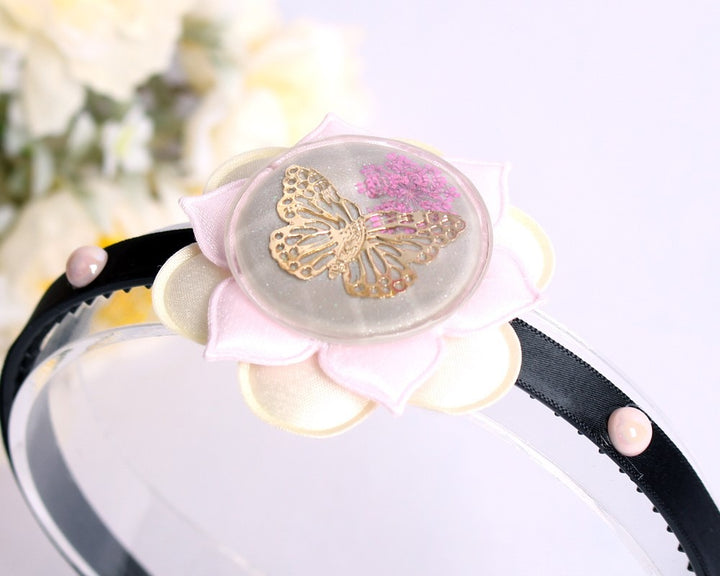 Girl's Hanbok Hair Accessory BASSI head&nbsp; band piece Korea Traditional Flower J109
