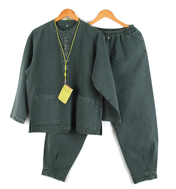 Korean Hanbok Washed Cotton Common Use Man Woman Casual Daily Clothing Pants JH102