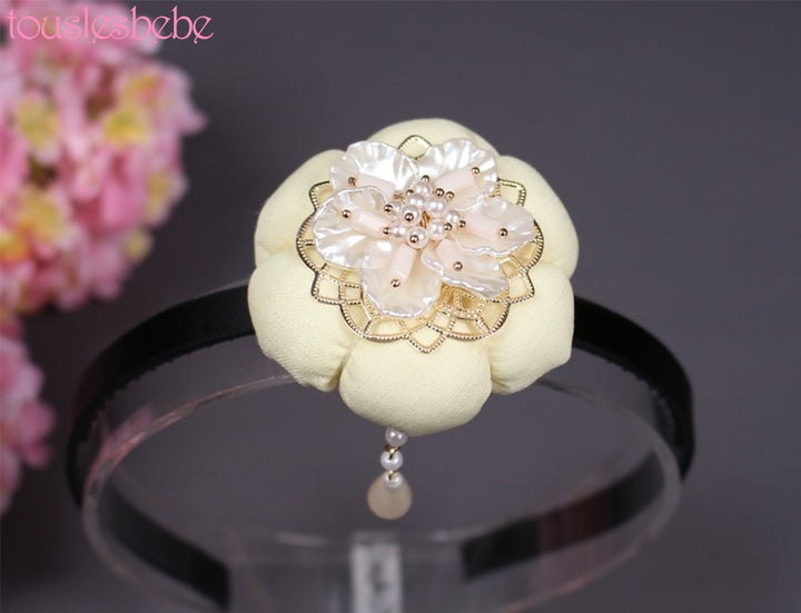 Girl's Hanbok Hair Accessory BASSI band head piece Korea Traditional Flower J103