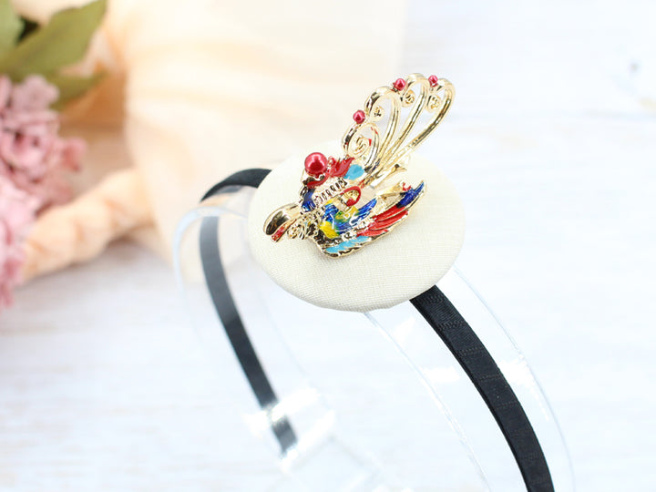 Girl's Hanbok Hair Accessory BASSI head&nbsp; band Piece, Korea Traditional Bird 봉황 J114
