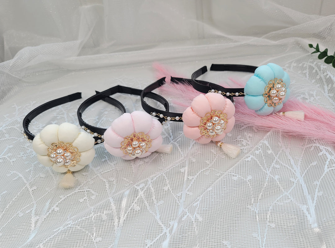 girl Hanbok Hair Accessory BASSI band head piece Korea Traditional dress First Birthday Party