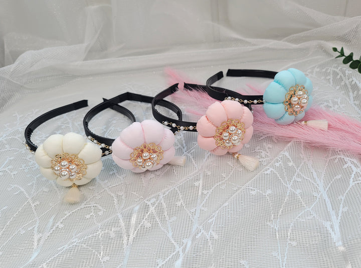 girl Hanbok Hair Accessory BASSI band head piece Korea Traditional dress First Birthday Party