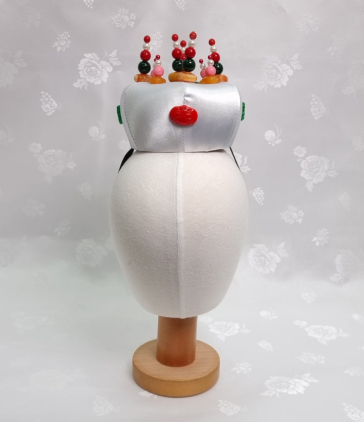 Korean Hair Accessory for Woman Hanbok Traditional Wedding Decoration Ornament 족두리 DS109