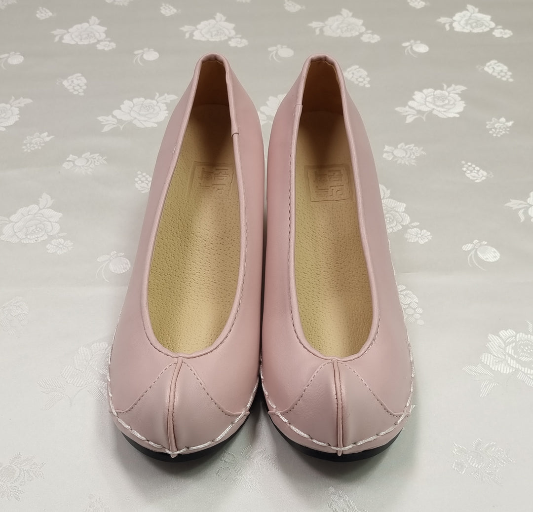 Korean Traditional Hanbok Shoes Socks for Woman Girl Solid Footwear Wedding Birthday PU WS117