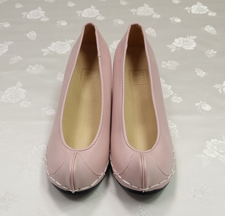 Korean Traditional Hanbok Shoes Socks for Woman Girl Solid Footwear Wedding Birthday PU WS117