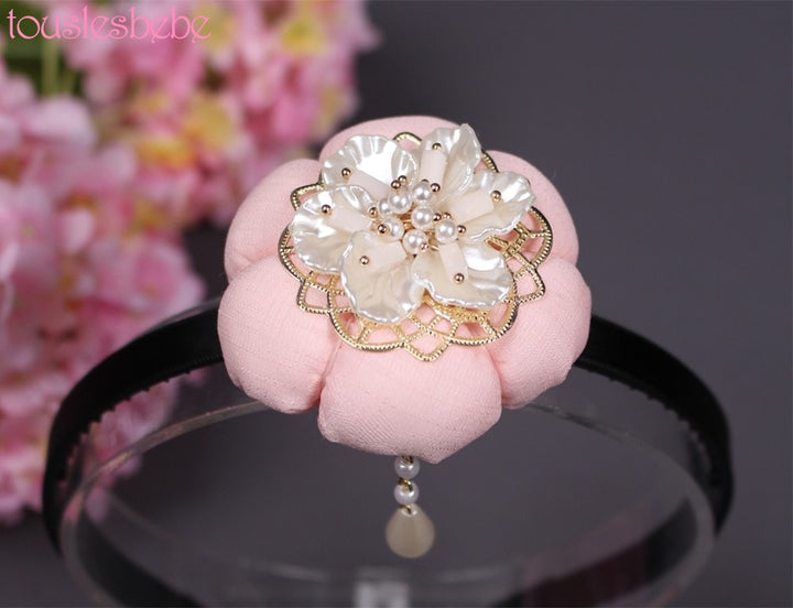 Girl's Hanbok Hair Accessory BASSI band head piece Korea Traditional Flower J103