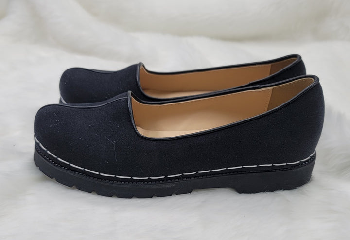 Korean Traditional Hanbok Shoes for Man Men 갓신 Black Color Footwear Wedding Birthday Leather