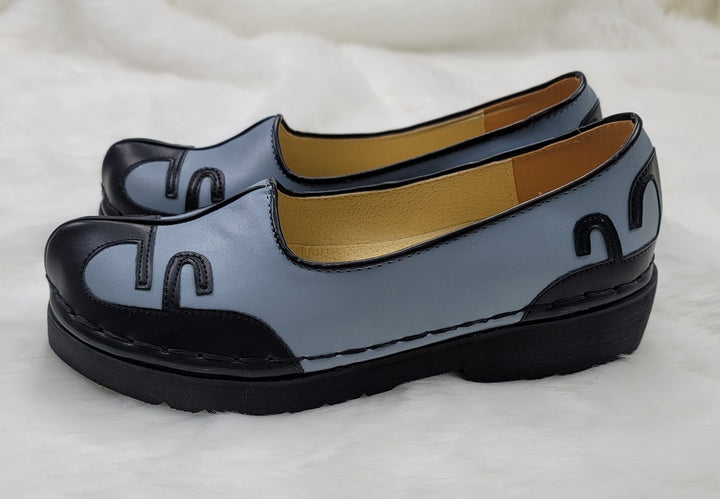 Korean Traditional Hanbok Shoes for Man Men 갓신 Blue Color Footwear Wedding Birthday PU