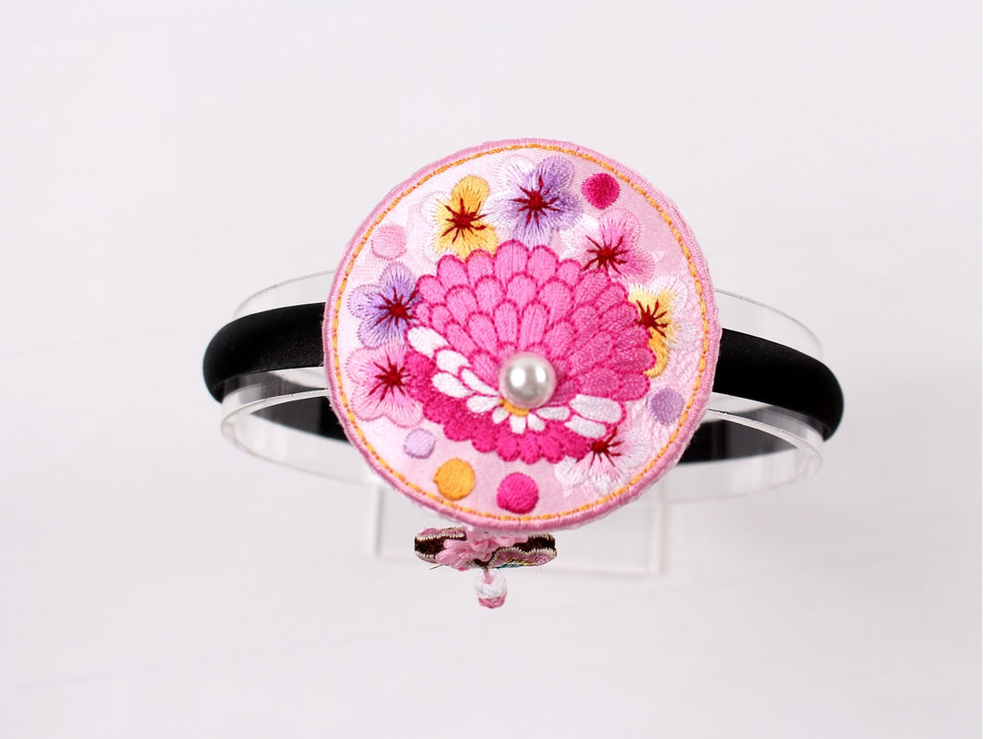 Girl's Hanbok Hair Accessory BASSI band head piece Korea Traditional Flower J104
