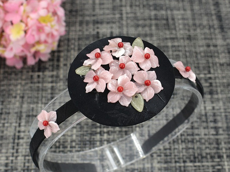 Girl's Hanbok Hair Accessory BASSI head&nbsp; band Piece, Korea Traditional Flower J110