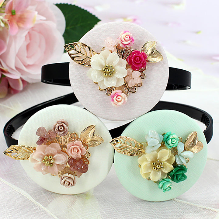Girl's Hanbok Hair Accessory BASSI head&nbsp; band Piece, Korea Traditional J125