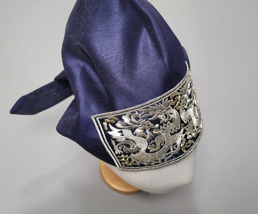 Korean Traditional Boy Baby Hanbok Embroidery Cap Hat BOKGUN 복건 1-2 Ages Dol 1st Birthday HGB108