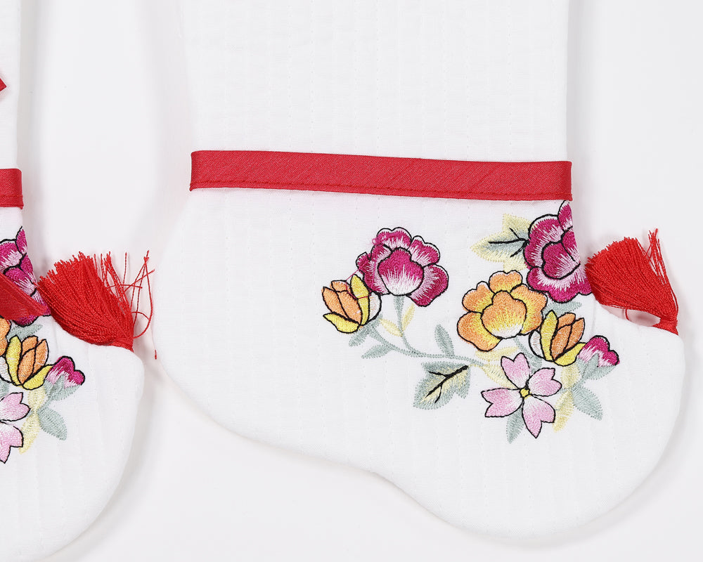 Korean Traditional Boy Girl Baby Hanbok Socks Beoseon 버선 Flower Embroidery&nbsp; Dol 1 Year SOC013